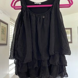 iSABEL TAVARES 100% Silk Black Sleeveless Top🌺